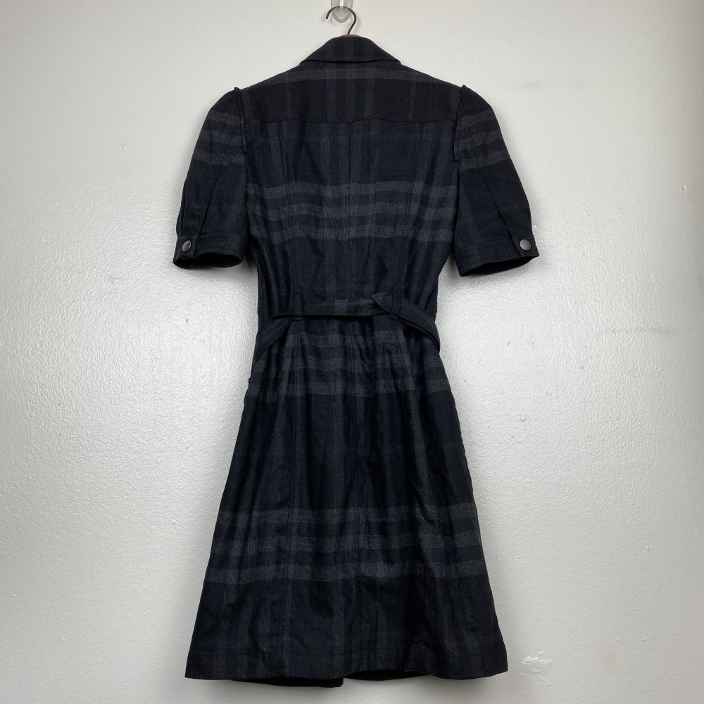 Burberry Brit Wool Plaid Trench Dress - Picture 8 of 8